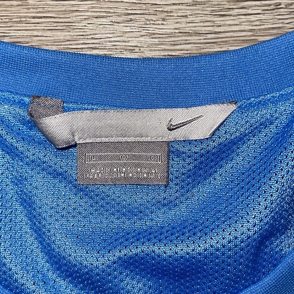 Nike center check Basketball Jersey Tank Vintage Carolina Blue size large - Picture 2 of 7